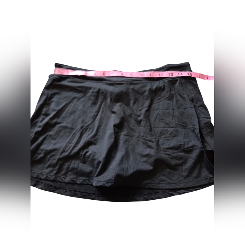 Leilani Women's Swimskirt Black Size 10 NWT Vacation Resortcore - Picture 2 of 4